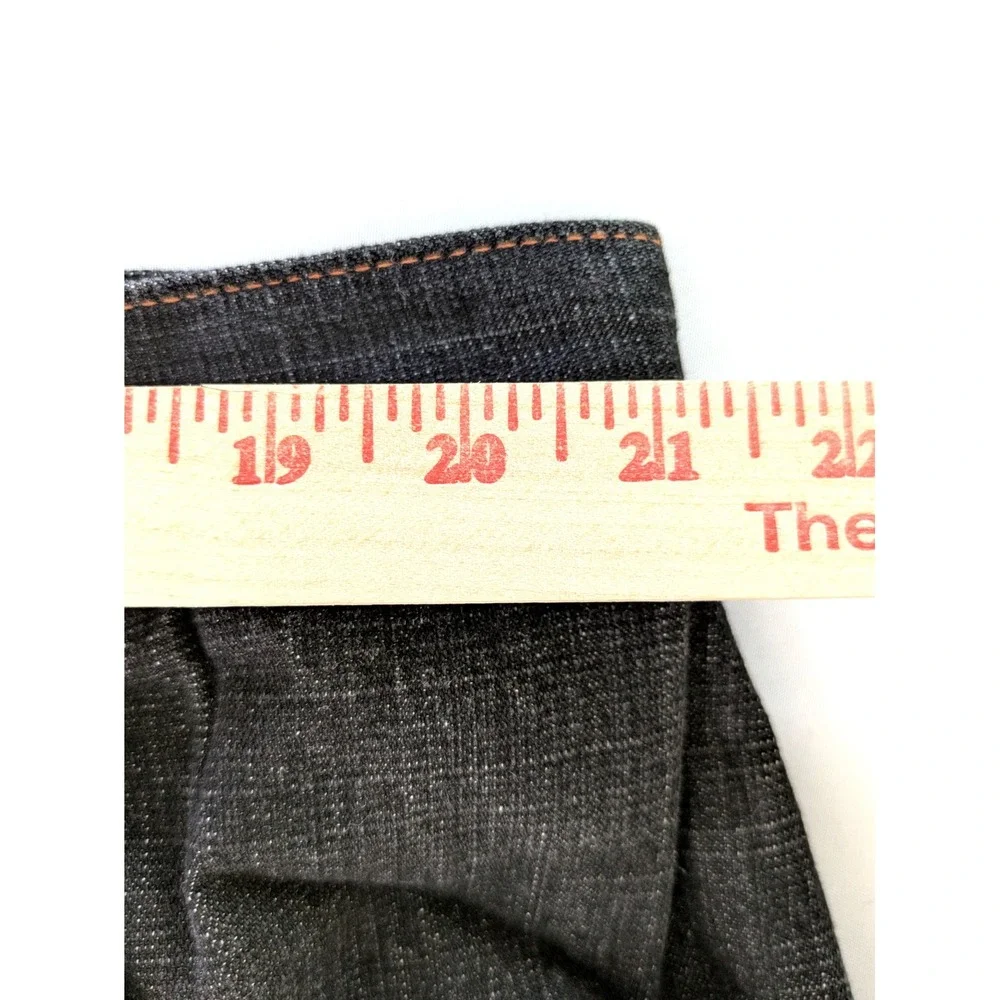 Evolution In Design Mens Baggy Jeans Dark Wash Embroidered Logo 44x34 Y2K Street